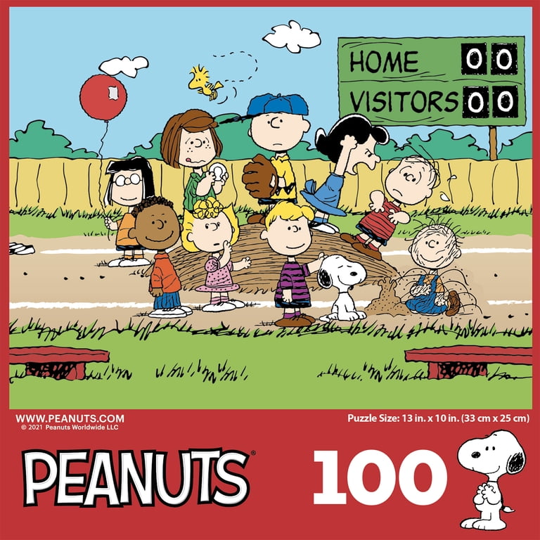 Peanuts 100-Piece Baseball Jigsaw Puzzle photo 4