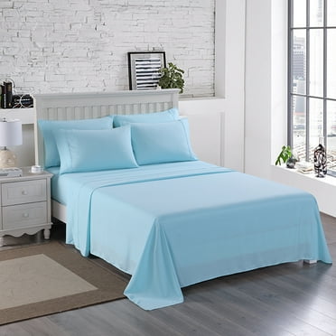 JML 6 Piece Soft Microfiber Bed Sheet Set,Wrinkle & Fade Resistant Bed Sheet Queen