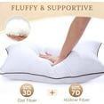 thumbnail image 7 of Pillows Standard Size Set of 4, Bed Pillows Set of 4, Down Alternative Luxury Hotel Pillows for Sleeping Standard Pillows Set of 4 for Side and Back Sleepers, 7 of 7