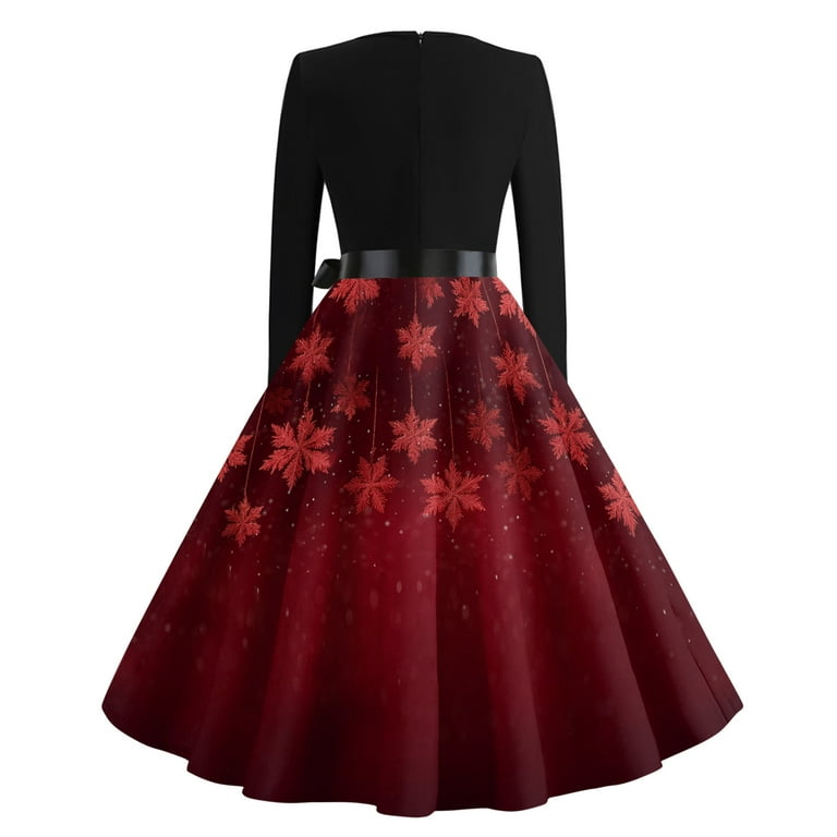 knee length dresses for ladies Norina Deep Red Satin Maxi Dress With Long Sleeves main image 0