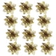 thumbnail image 2 of Fiudx Floral Navideño, Plástico Brillante, Elegante Decoración para Árbol, Corona Festiva, Adorno para Caja de Regalo, Ideal para Fiestas En Casa, Ideal para Los Amantes de Las Fiestas. Incluye 12 Pi, 2 of 5
