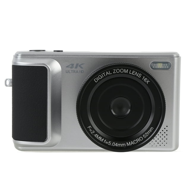 Cámara Digital Ultra HD de 64MP Con Zoom de 16x, Enfoce Autico, Grabación de video 4K, Pantalla Abatible de 180, Múltiples Filtros de Belleza para selfies, Fotos y