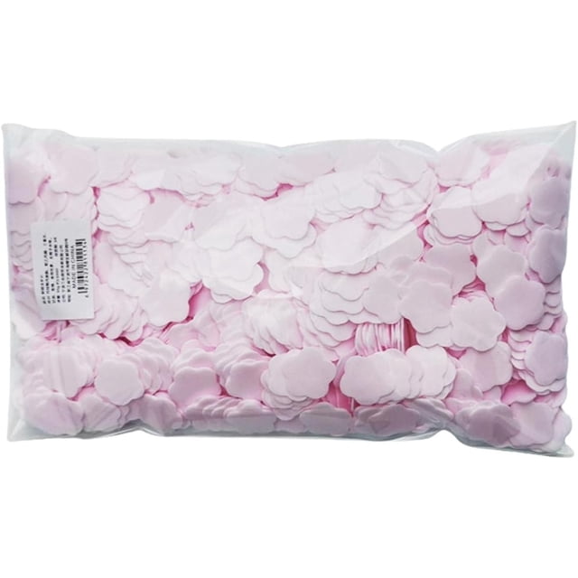 1000 hojas rosas Papeles de jabón suaves desechables portátiles Viajes Senderismo Lavado Baño de manos Papel de tocador Hojas de jabón Confeti para niños Mujeres Jabón Papel Jabón Fragancia Lavado a m