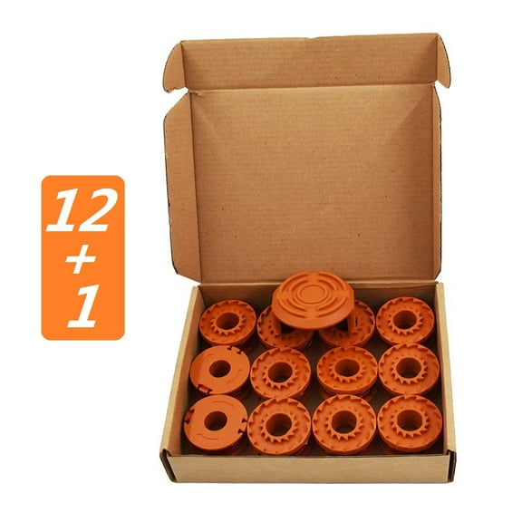 WA0004 String Trimmer Spools Line Replacement for Worx WA0010, 12Pcs