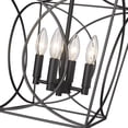thumbnail image 6 of 4001-MB Millennium Lighting Tracy - 4 Light Pendant-16.3 Inch Tall and 12 Inch Wide-Matte Black Finish    -Traditional Installation, 6 of 6