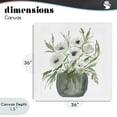 thumbnail image 4 of Stupell Industries Shabby Chic Soft White Anemones Canvas Art, 36 x 36, by Lucille Price, 4 of 8