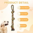 thumbnail image 5 of JDNRXO Adjustable Outdoor Dog Toy for Solo Play - 38.58"-44.49" Height with 6 Heavy-Duty Ground Stakes (11.81" Depth) & 1 Rope Toy for Backyard, Lawn, Park, 5 of 7