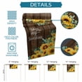 thumbnail image 6 of Sunflower Table Runner 70 Inches, Summer Botanical Yellow Floral Brown Wooden Bed Runner Dresser Scarves Tabletop for Indoor Outdoor Parties/Ceremony/Banquet, 13" x 70", 6 of 9