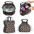 thumbnail image 2 of Pioneer Flower Floral Print Pattern Drawstring Lunch Bag Women - Drawstring Lunch Bag Insulated for Work Office - Stain-Resistant Large Lunchbags for Women with Multi-Pockets, 2 of 6