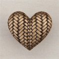 thumbnail image 1 of Acorn Manufacturing DQJGP Collection Artisanale Tissé Coeur Bouton&44; Musée d'Or, 1 of 1