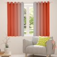 thumbnail image 5 of Erosebridal Greyish White and Coral Curtains for Bedroom,Rainbow Ombre Blackout Curtains Aesthetic Living Room Decor,Gradient Colorful Curtains & Drapes Abstract Window Curtain, 5 of 6