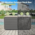thumbnail image 4 of 260 Gallon Extra-Large Plastic Deck Box – Durable Patio Storage Solution with Lock, Wheels & Waterproof Lid. Perfect for Storing Outdoor Cushions, Garden Tools, and Pool Supplies, 4 of 9