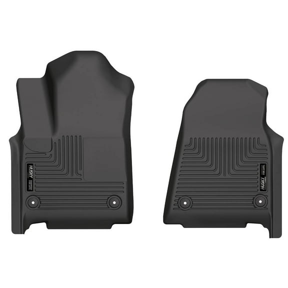 Husky Liners 17161 Weatherbeater Floor Mats Fit 2022-2025 Jeep Wagoneer w/ 2nd Row Bucket Seats Front Row Liners 2pc Black