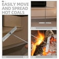 thumbnail image 3 of KAKOWELY Charcoal Grill Ash Rake Charcoal Grill Rake Grill Poker Cleaning Tools Corner Cleaner Charcoal Grill Ash Rake9.84"X5.12"X1.57", 3 of 5