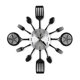 thumbnail image 1 of Relojes de Pared de Cocina Grandes de 16 Pulgadas con Cucharas y Tenedores, Reloj de Pared de Vajilla 3D, DecoracióN del Hogar (Negro), 1 of 5