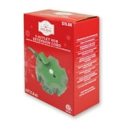 Holiday Time 5-Outlet Extension Cord, Green, 6'