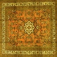thumbnail image 1 of Ahgly Company Indoor Square Persian Yellow Traditional Area Rugs, 3' Square, 1 of 4