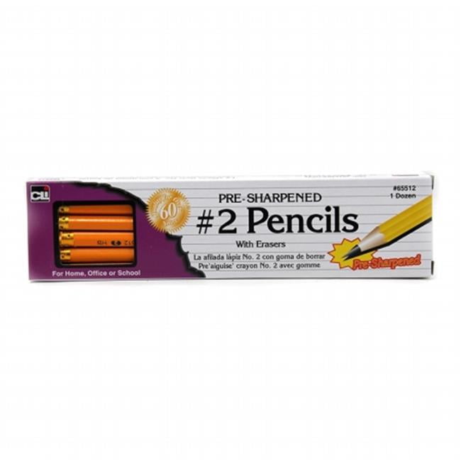 Office Depot Pre-sharpened #2 Pencils, HB Medium Soft Lead, Yellow Hexagonal, 24-Pack With Erasers