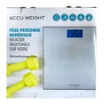 thumbnail image 2 of Accuweight Stainless Steel on Tempered Glass Digital Scale, Model BS0031LSS, 2 of 6