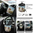 thumbnail image 5 of KUIFORTI Highland Cow Car Accessories Car Seat Cover/Steering Wheel Cover/Seatbelt Shoulder Pads/Key Chain/Car Air Vent Pouch/Coasters/Trash Bag/Rear View Mirrow Cover, 5 of 7