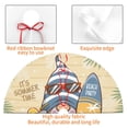 thumbnail image 3 of KLL 48" Christmas Tree Skirt Hello Summer Cute Gnome Xmas Tree Skirts Mat for New Year Xmas Holiday Party Indoor Outdoor Home Decoration, 3 of 5