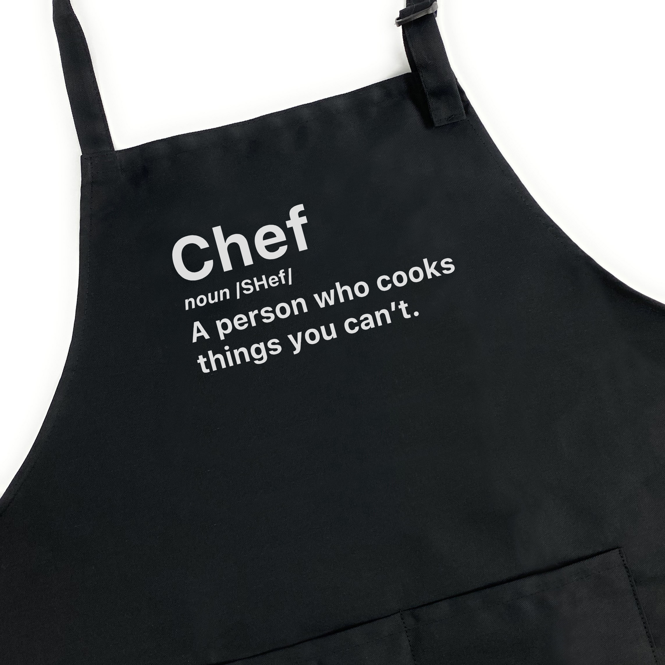 GuyAprons Chef Definition Apron, Funny Apron for Men, BBQ Grill Apron