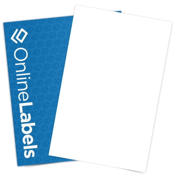 OnlineLabels 11" x 17" Rectangle Labels - White Matte - 10 Sheets