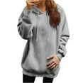 thumbnail image 4 of CHUMUD Women's Drawstring Hoodies Casual Long Sleeve Hooed Sweatshirts Pullover 2025 New Outfits Comfy Solid Fall Tops, 4 of 5