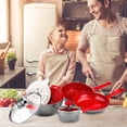 thumbnail image 4 of Bateria de Cocina Grande Set Red con mango remov 7 pzs Flavor Stone Grande Set Red 7 accesorios, 4 of 4