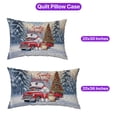 thumbnail image 5 of Santa is Coming Bichon Frise Merry Christmas Xmas Noel Truck Tree Quilt Pillowcase Bichons Dog Lovers Gifts Idea Throw Pillow Cover Bed Home Decor - 02023, 5 of 5