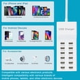 thumbnail image 2 of Estación de carga USB FRISATPOW Hub de 12 puertos de carga rápida, 2 of 7