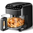 thumbnail image 1 of Freidora de aire Kismile 5QT de vidrio, digital táctil, 1500 W, 1 of 7