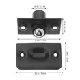 thumbnail image 2 of DEEPCRAFF 1Jgo Door Catch Negro Para Puertas Interior Con Bola Y Mecanismo Duradero, 2 of 7