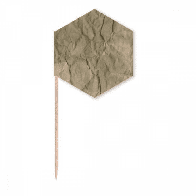 Drapeaux de Pliage de Papier Texture Ondulée pour Cure-Dents Cupcakes Fête Célébration