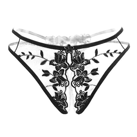 

KEJIG Stylish Women s Lace Low Waist Hollow Sexy Hot Sexy Flower Thong Sexy Underpant