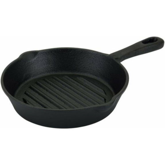Round Mexican Style Comal de Fierro Griddle Skillet Redondo Heavy Cast Iron 6"