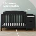 thumbnail image 3 of Graco Benton 4-in-1 Convertible Baby Crib and Changer, Black, 3 of 14