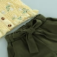 thumbnail image 4 of Little Girls Short Sleeve Tank Tops Ripped Denim Shorts Pants 2PCS Outfits Set, 4 of 6
