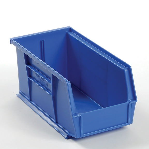 Quantum Storage Systems 269682BL Plastic Stacking & Hanging Parts Bin, 5.5 x 10.88 x 5 in. - Blue