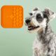 thumbnail image 2 of Almohadil para mer de silicona para perros, tazones dispensadores para alimentador , alimentación para gatos y mascotas, juguetes para mer, - Naranja, S Sunnimix Alfombrilla para lamer, 2 of 7