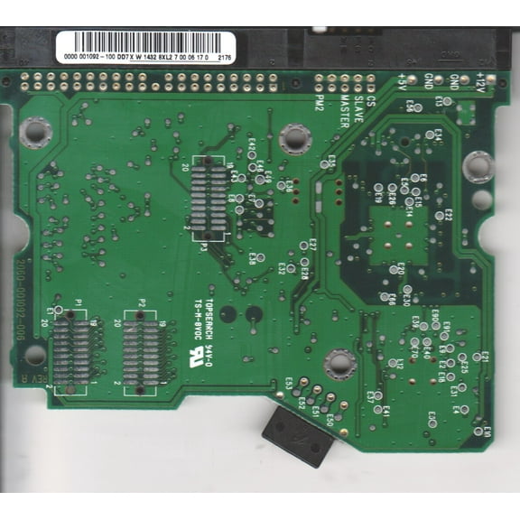 WD400BB-00CLB0, 0000-001092-100 DD7, WD IDE 3.5 PCB