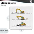 thumbnail image 4 of Stupell Industries Eclectic Construction Digs Machine Canvas Art, 17 x 17, by Creative Studio, 4 of 8