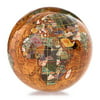 Copper Amber 4-in. Gemstone Globe Paperweight