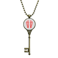 thumbnail image 1 of Cuerpo humano ilustración pie de hueso Llavero Collar Colgante Bandeja Cadena Embellecida Unbranded M, 1 of 3
