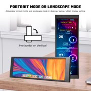Portable Strip Display 6.9-inch Ultra-thin Bar Monitor 480x1280 IPS Display HDMI & USB-C Powered Secondary Screen for PC Case Aida64 Raspberry Pi Laptop Dashboard