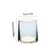 thumbnail image 3 of Vaso 1 vaso de vidrio multicolor para té con leche,whisky y agua,con boca redondeada,ideal para bebidas de uso diario. Rkxzt, 3 of 7