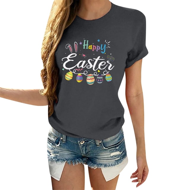 Birdeem Mode Femmes Décontracté Imprimé Chandail à Manches Courtes T-Shirt Hauts Blouse