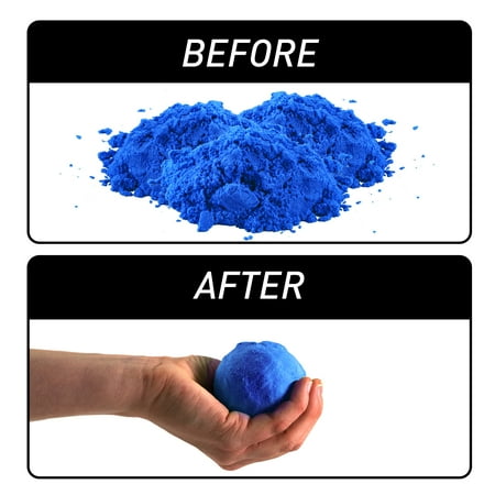 National Geographic Play Sand - 2 lbs of Sand with Castle Molds (Blue) - A Fun Sensory Sand Activity