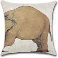 thumbnail image 2 of Linen Shark Head Pattern Pillowcase Soft Pillowcase Sofa Home Car Office Decoration 45x45cm, 2 of 4