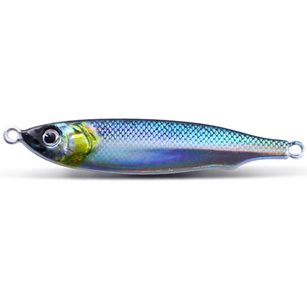 40uds. Señuelos de pescado con impresión 3D, cebos con forma de pez ligero para pesca de lubina (estilo B)